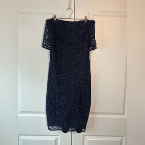 LIKELY Women’s Lace Driggs Dress Navy (Size 2)